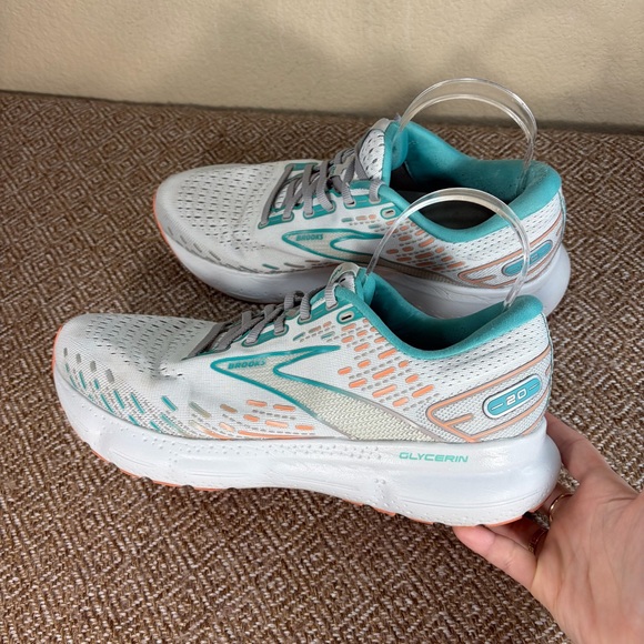 Brooks Running Shoes Womens 10.5 Wide Glycerin 20 Gray Sneaker Road Training GUC - Picture 5 of 11